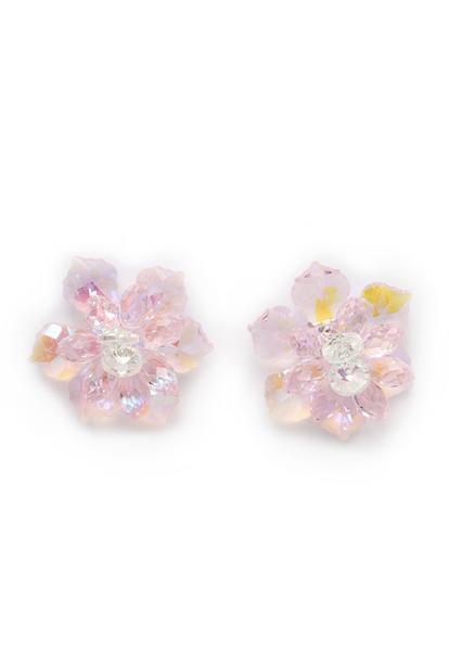 Pink Petite Pink Petal Studs