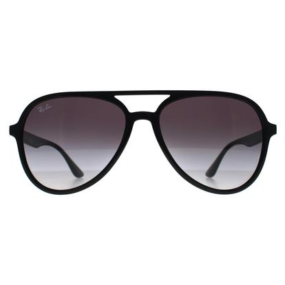 Black Aviator Polished Black Grey Gradient Rb4376