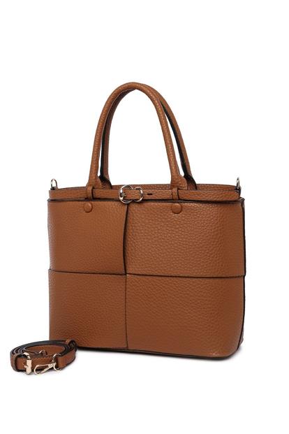 Brown Buckle Shoulder Bag