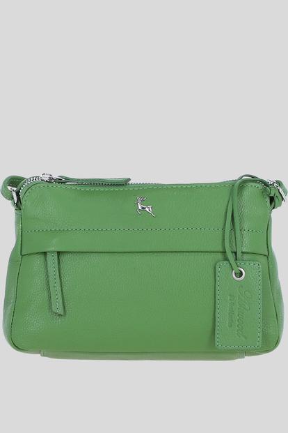 Pink 'Perth' Elegant Real Leather Crossbody Bag