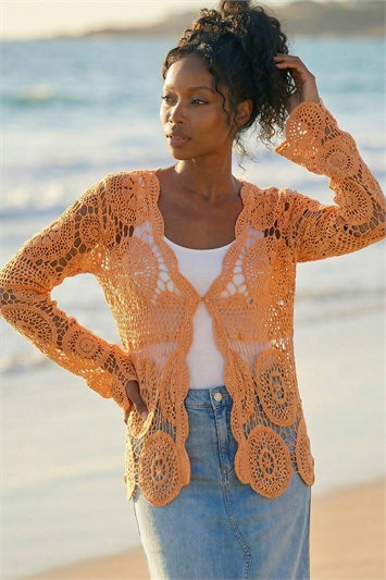 Crochet Knit Cardigan 16213664
