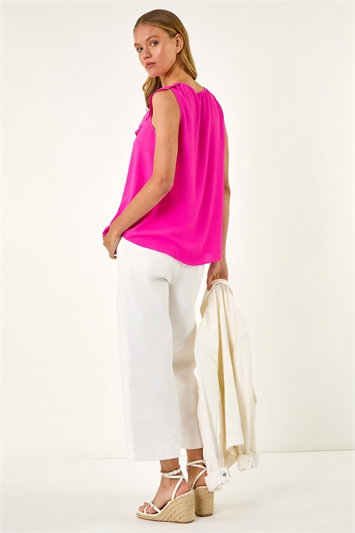 Ruffle V-Neck Vest Top 20218617