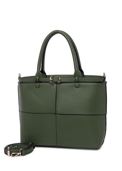 Green Buckle Shoulder Bag