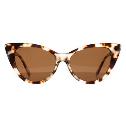 Brown Cat Eye Matte Light Demi Brown Polarized Mp71