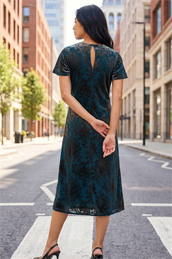 Petite Devore Midi Dress 14949991