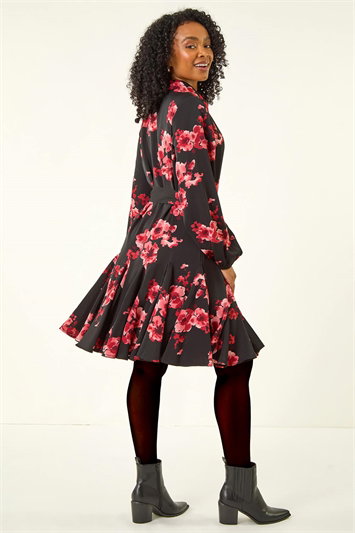Petite Floral Print Shirt Dress 14802378