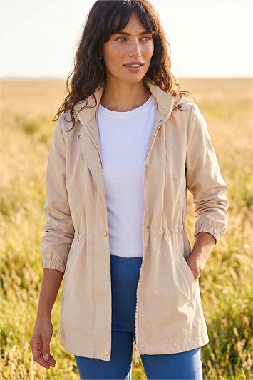 White Lightweight Hooded Jacket