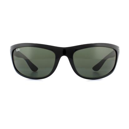 Black Wrap Black Green Balorama 4089 Sunglasses