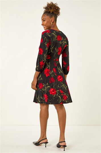 Floral Print Stretch Dress 14765078