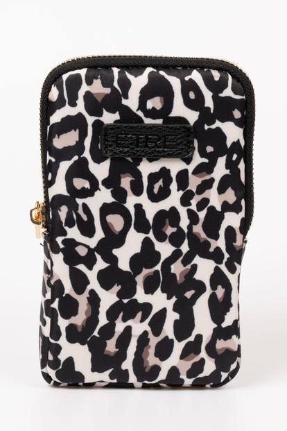 Green Leopard Print Glasses Case