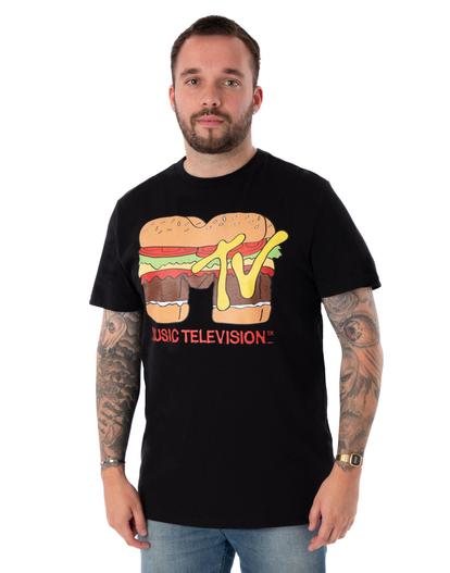 Black Mtv Burger T-Shirt