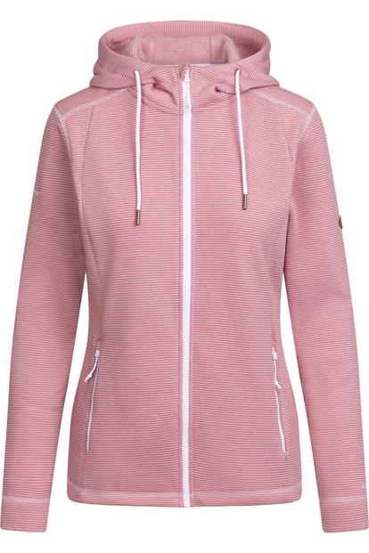 Pink Rootless Stripe Marl At200 Fleece Jacket