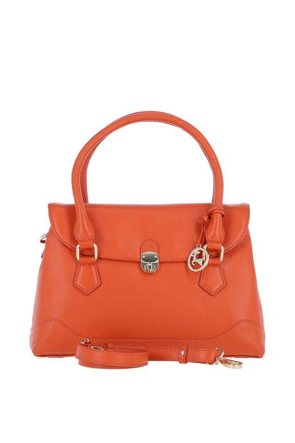 Black Premium Leather Shoulder Bag With Detachable Crossbody Strap