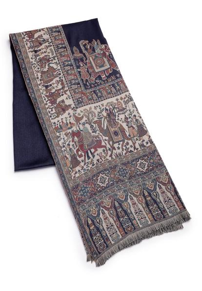 Multi Kashmiri Jamawar Scarf