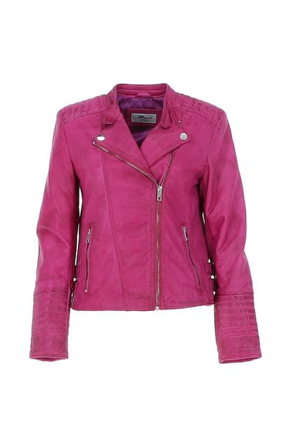 'Casey' Real Leather Biker Jacket M000058468