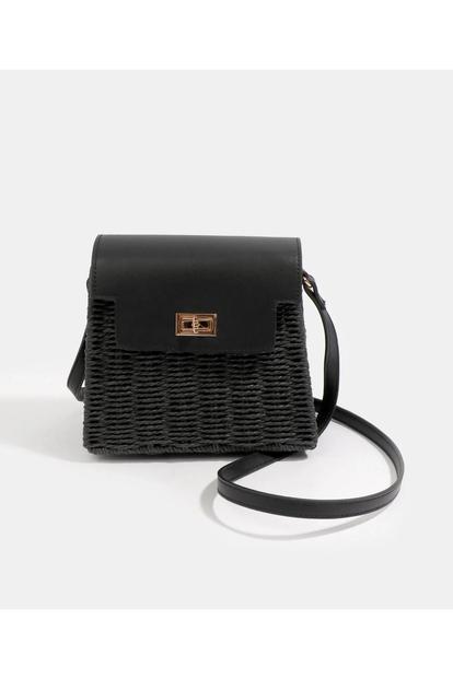 Black Ollie - Petite Artisan Crossbody Bag - Black