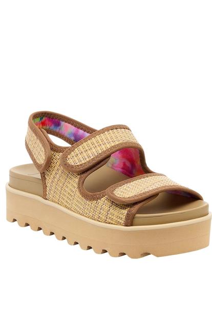 Cream Balmy Raffia Sandals