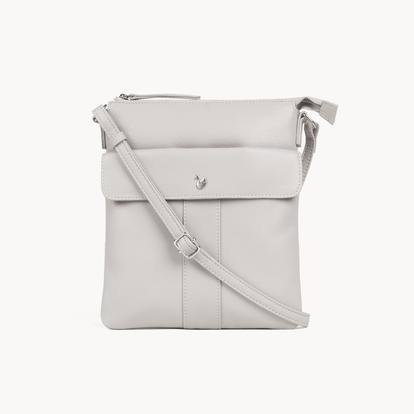 Pink 'Amba' Soft Nappa Full Grain Real Leather Crossbody Bag