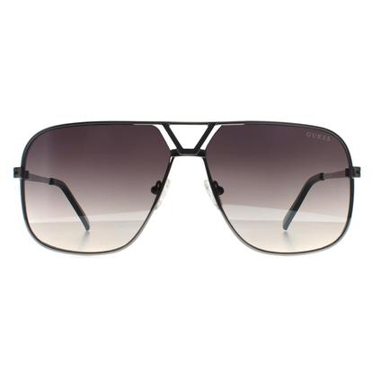 Grey Aviator Shiny Light Nickeltin Smoke Grey Gradient Go00066