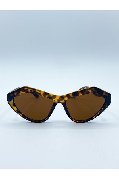 Brown Angular Sunglasses