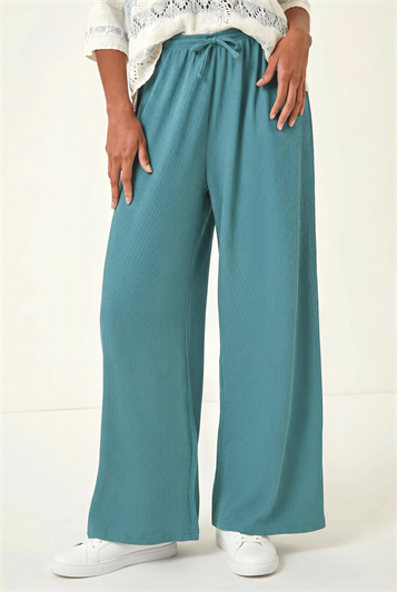 Crinkle Texture Tie Waist Trouser 18098529