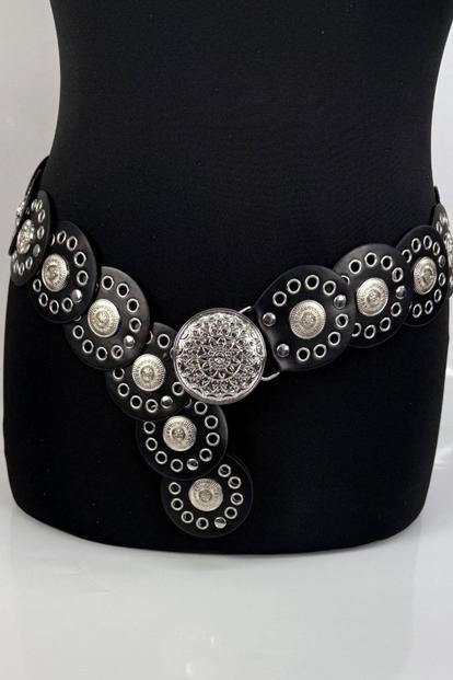 Black Wide Disc Belt