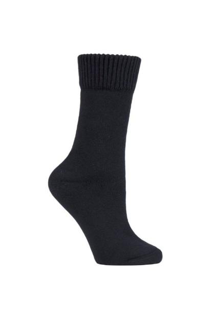 Black Extra Wide Non Elastic Thermal Socks