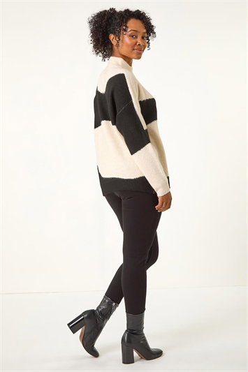 Petite Colour Block Knit Jumper 16115508