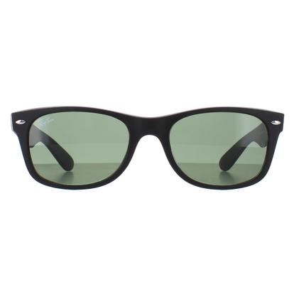 Black Rectangle Black Rubber Green Sunglasses