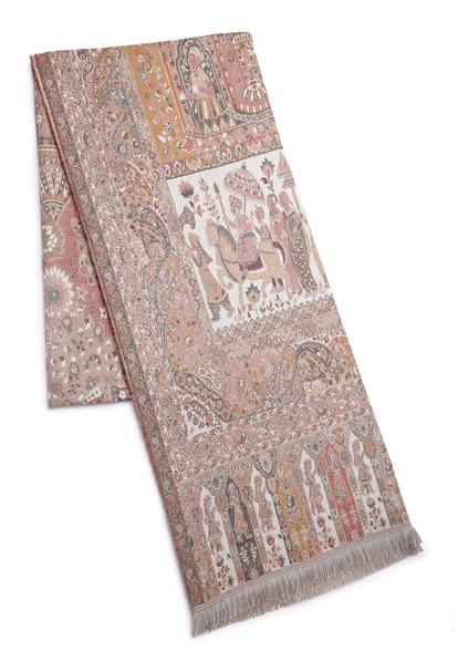 Multi Kashmiri Jamawar Scarf