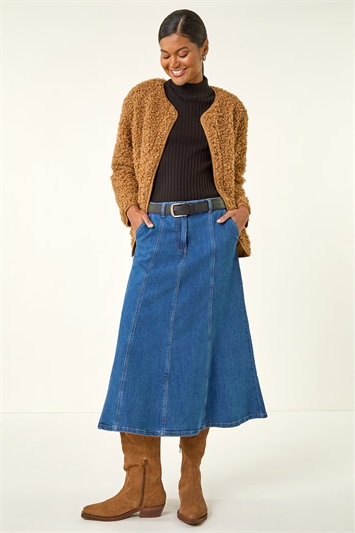 Faux Fur Borg Front Pocket Jacket 15045989