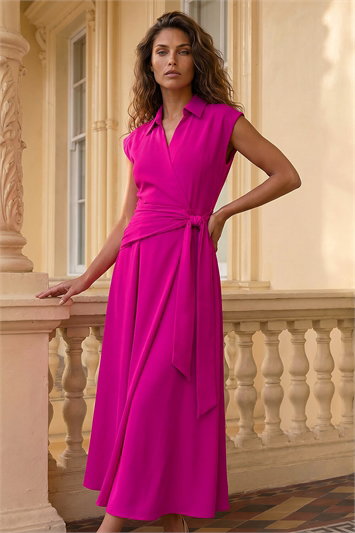 Fit and Flare Tie Dress 14955017