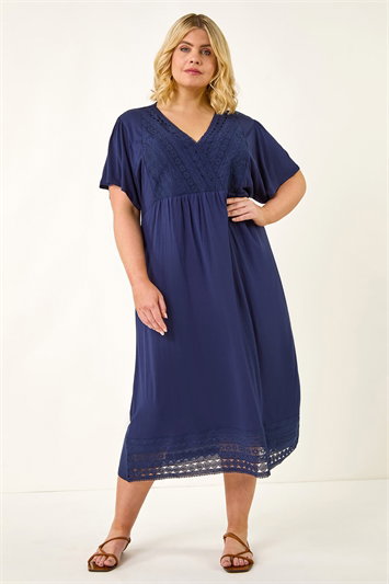 Curve Lace V-Neck Dress 14724860