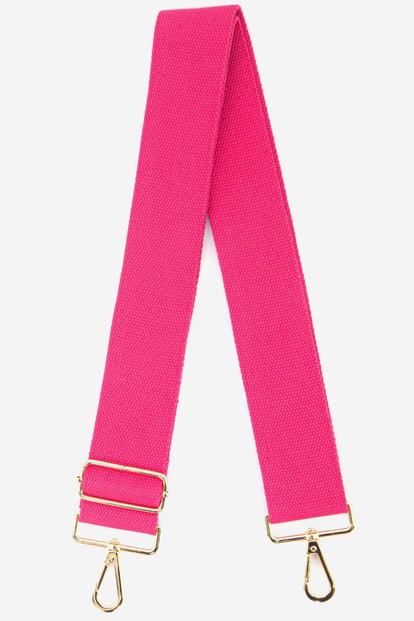Purple Plain Woven Wide Bag Strap