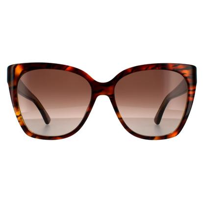 Brown Square Havana Yellow Brown Gradient Sunglasses