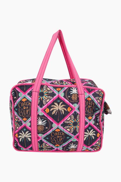 Pink Summery Double Handle Tote Bag