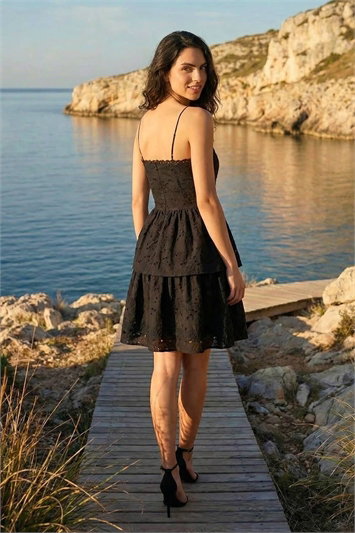 Dusk Tiered Broderie Dress 14520608