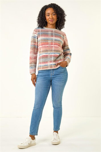 Petite Check Knit Jumper 16307709