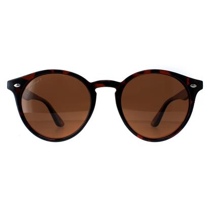 Brown Round Tortoise Brown Polarized Mp20b Sunglasses