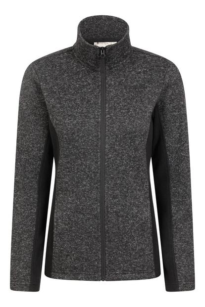 Black Idris Panelled Fleece Jacket
