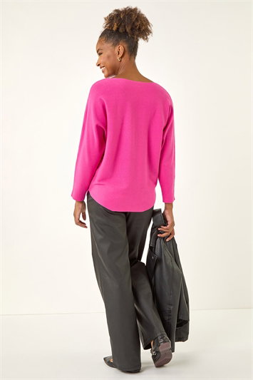 Embellished Stripe Knit Jumper 16175917