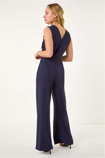 Dusk V-Neck Front Knot Jumpsuit 14724160