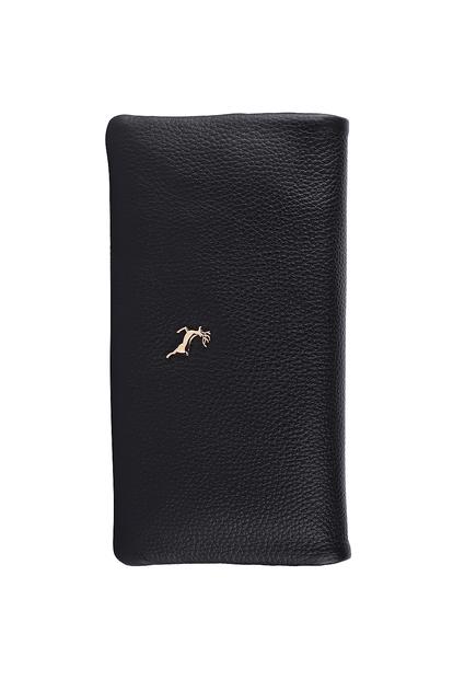 Black 'Liberty' Large Real Leather Matinee Purse