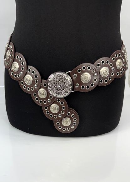 Brown Wide Disc Belt