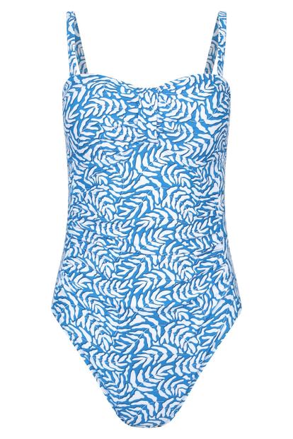 Blue Resort Tummy Control Swimsuit