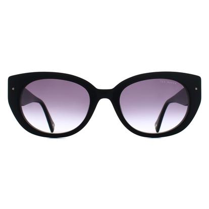 Black Oval Gloss Black Grey Gradient Tb1737