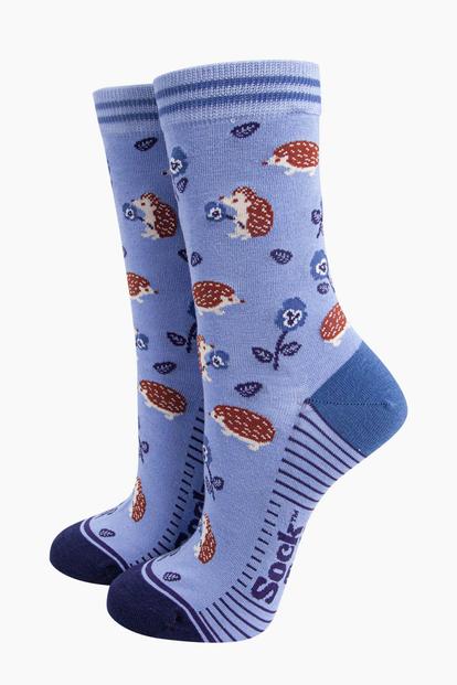 Floral Hedgehog Bamboo Socks M000029463