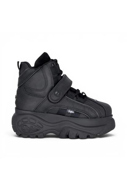 Black Womens High Ankle Boots-1348-14 2.0