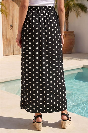 Dusk Polka Dot Tie Maxi Skirt 17077908