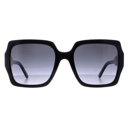 Black Cat Eye Shiny Black Dark Grey Gradient Marc 731/S